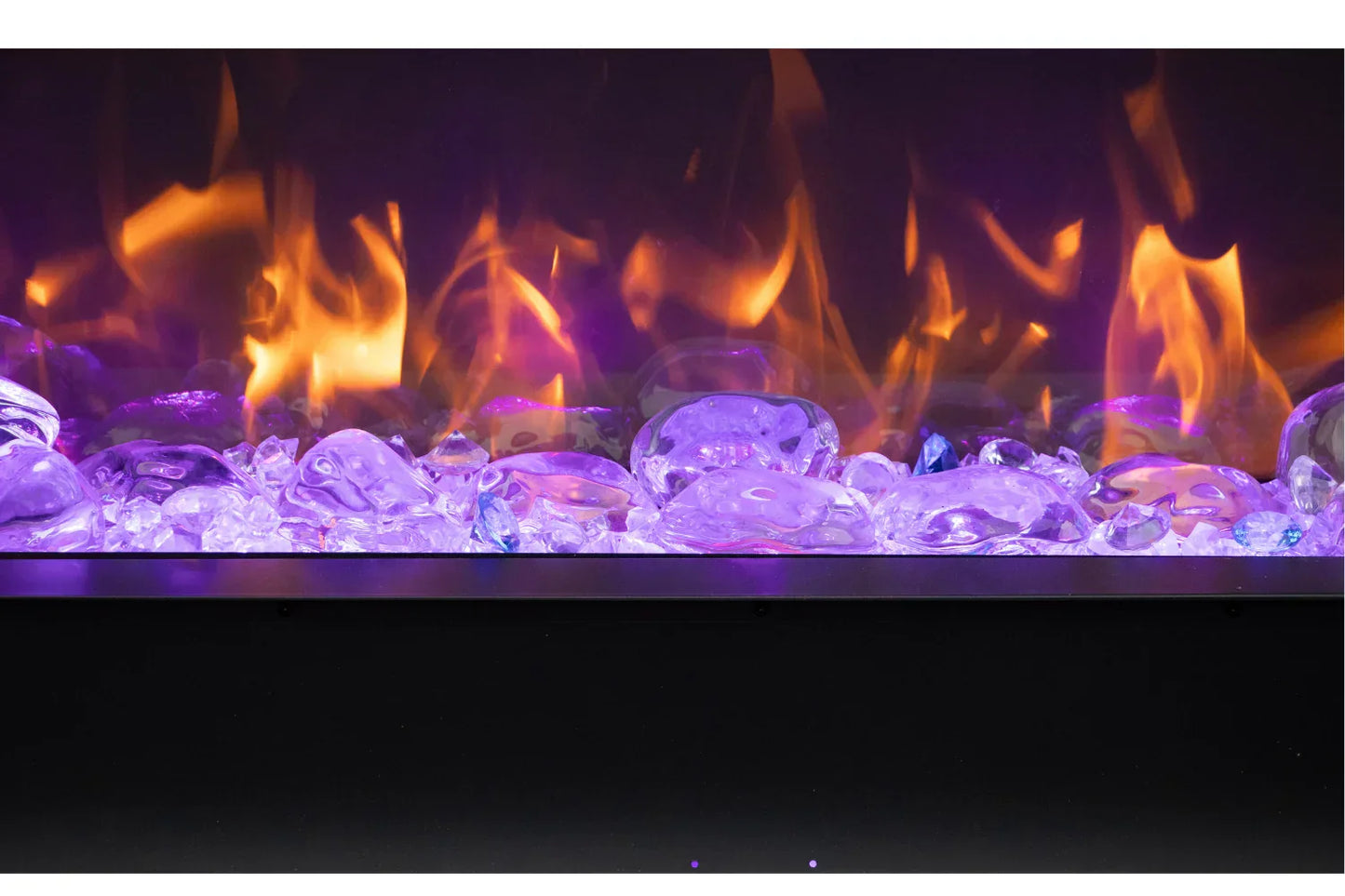 Remii BAY SLIM 40" Indoor/Outdoor 3-Sided Smart Electric Fireplace | 40-BAY-SLIM