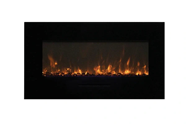 Amantii 60" Wall Mount or Flush Mount Indoor Outdoor Smart Electric Fireplace | WM-FM-60-7023-BG