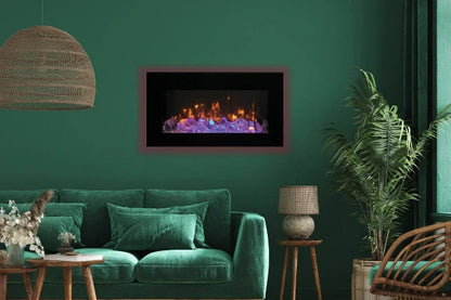 Amantii 60" Wall Mount or Flush Mount Indoor Outdoor Smart Electric Fireplace | WM-FM-60-7023-BG