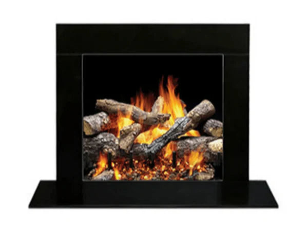 Majestic MBBGMS3PK1 Set 3 Single Pack Absolute Black Granite Stone Surround