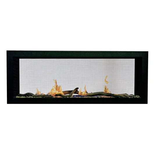 Amantii Sierra Flame Emerson 48" See-Through Propane Gas Slim Linear Gas Fireplace | EMERSON-48-DELUXE-LP