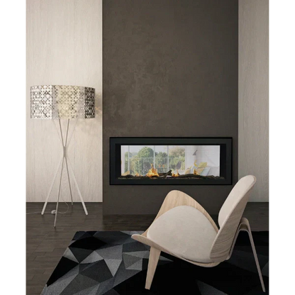 Amantii Sierra Flame Emerson 48" See-Through Propane Gas Slim Linear Gas Fireplace | EMERSON-48-DELUXE-LP