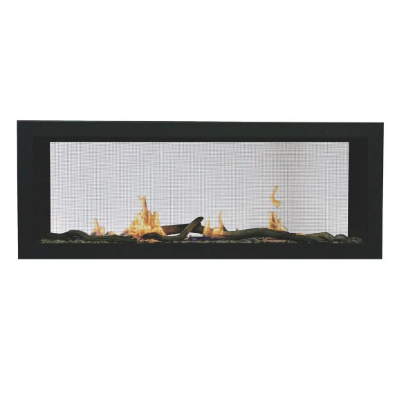 Amantii Sierra Flame Emerson 48" See-Through Propane Gas Slim Linear Gas Fireplace | EMERSON-48-DELUXE-LP