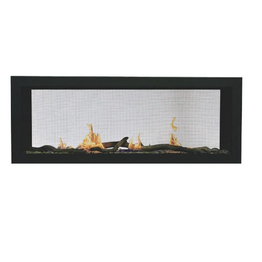 Amantii Sierra Flame Emerson 48" See-Through Propane Gas Slim Linear Gas Fireplace | EMERSON-48-DELUXE-LP
