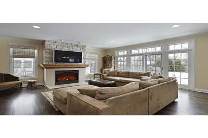 Amantii Zero Clearance 31" Built-In Electric Fireplace With Arched Surround | ZECL-31-3228-STL-ARCH