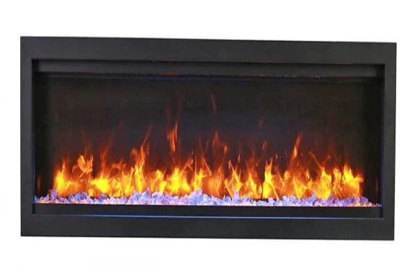 Amantii Symmetry Bespoke 42" Indoor Outdoor Built-In Smart Electric Fireplace | SYM-42-BESPOKE