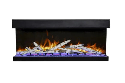 Amantii Tru View Bespoke 45" Indoor Outdoor 3 Sided Electric Fireplace | TRV-45-BESPOKE