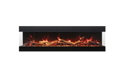 Amantii Tru View Bespoke 45" Indoor Outdoor 3 Sided Electric Fireplace | TRV-45-BESPOKE