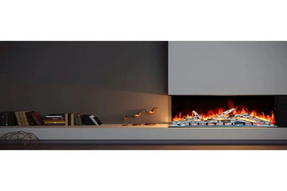 Amantii Tru View Bespoke 45" Indoor Outdoor 3 Sided Electric Fireplace | TRV-45-BESPOKE
