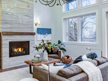 Monessen Attribute 42" Universal Circulating Vent Free Firebox with Radiant Face and Multitonal Gray Reversible Panels