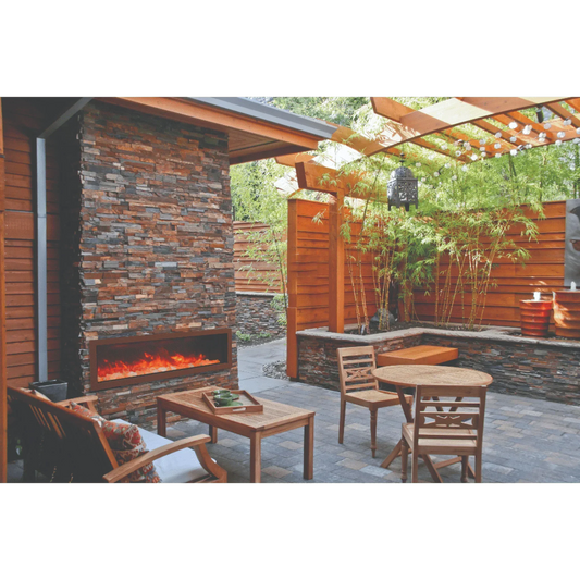 Amantii Panorama Deep 72" Full View Indoor Outdoor WiFi Enabled Smart Electric Fireplace | BI-72-DEEP-OD