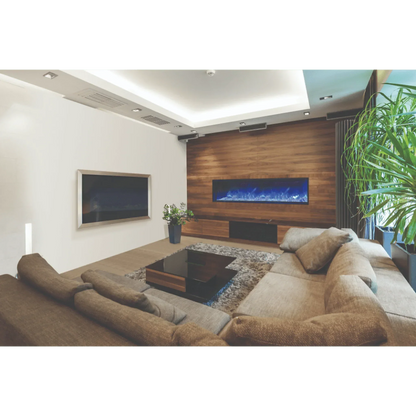 Amantii Panorama Deep 72" Full View Indoor Outdoor WiFi Enabled Smart Electric Fireplace | BI-72-DEEP-OD