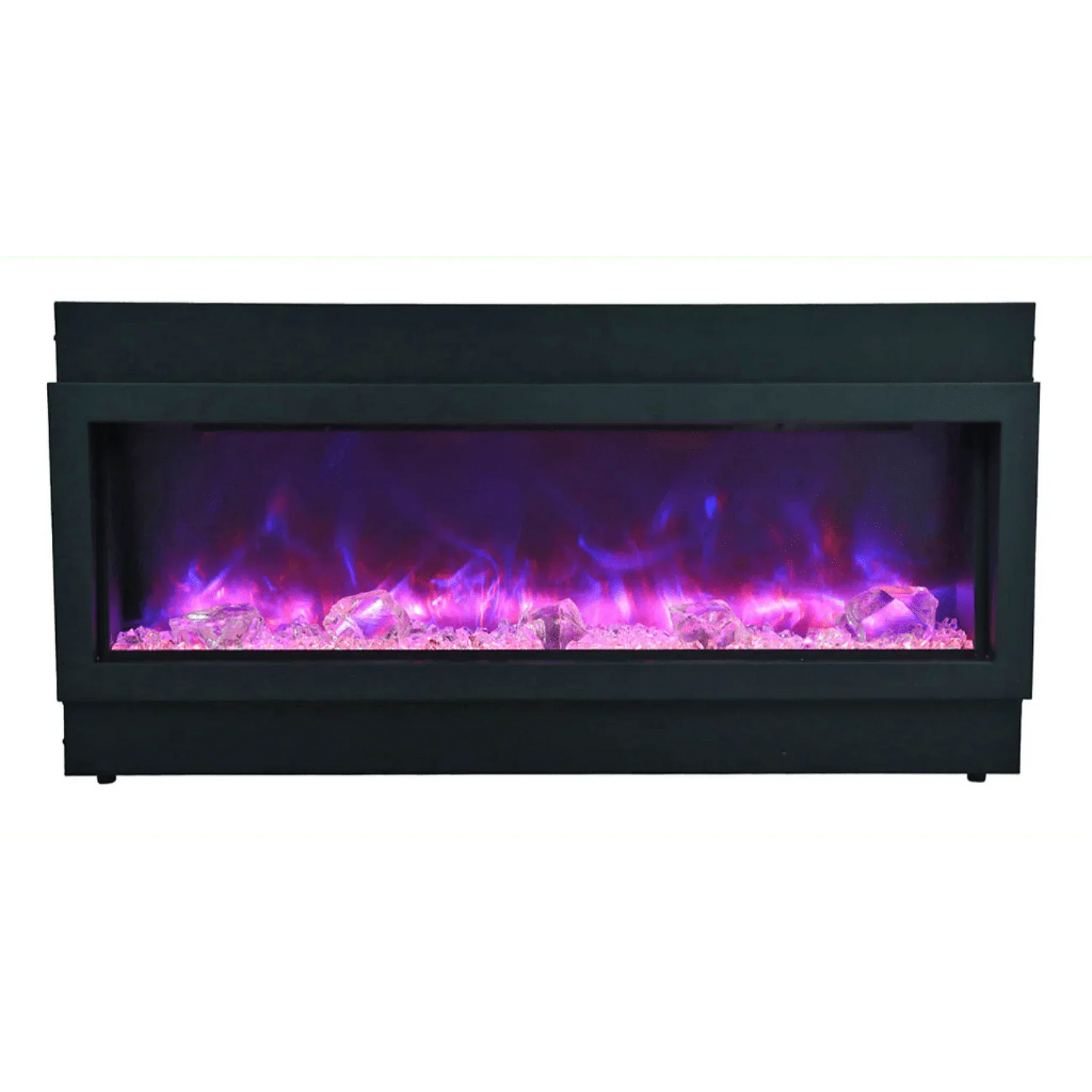 Amantii Panorama Deep Xtra Tall 60" Full View Indoor Outdoor WiFi Enabled Smart Electric Fireplace | BI-60-DEEP-XT