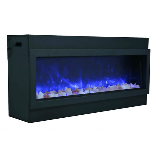 Amantii Panorama Deep Xtra Tall 40" Full View Indoor Outdoor WiFi Enabled Smart Electric Fireplace | BI-40-DEEP-XT