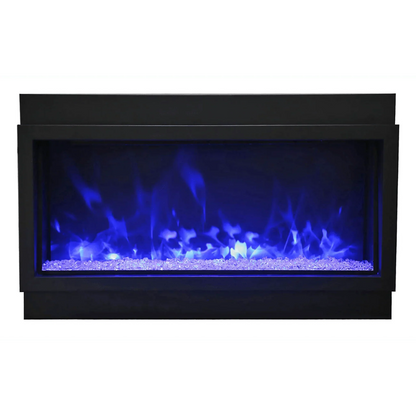 Amantii Panorama Deep Xtra Tall 88" Full View Indoor Outdoor WiFi Enabled Smart Electric Fireplace | BI-88-DEEP-XT
