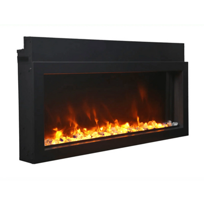 Amantii Panorama Xtraslim 40" Full View Indoor Outdoor WiFi Enabled Electric Fireplace | BI-40-XTRASLIM