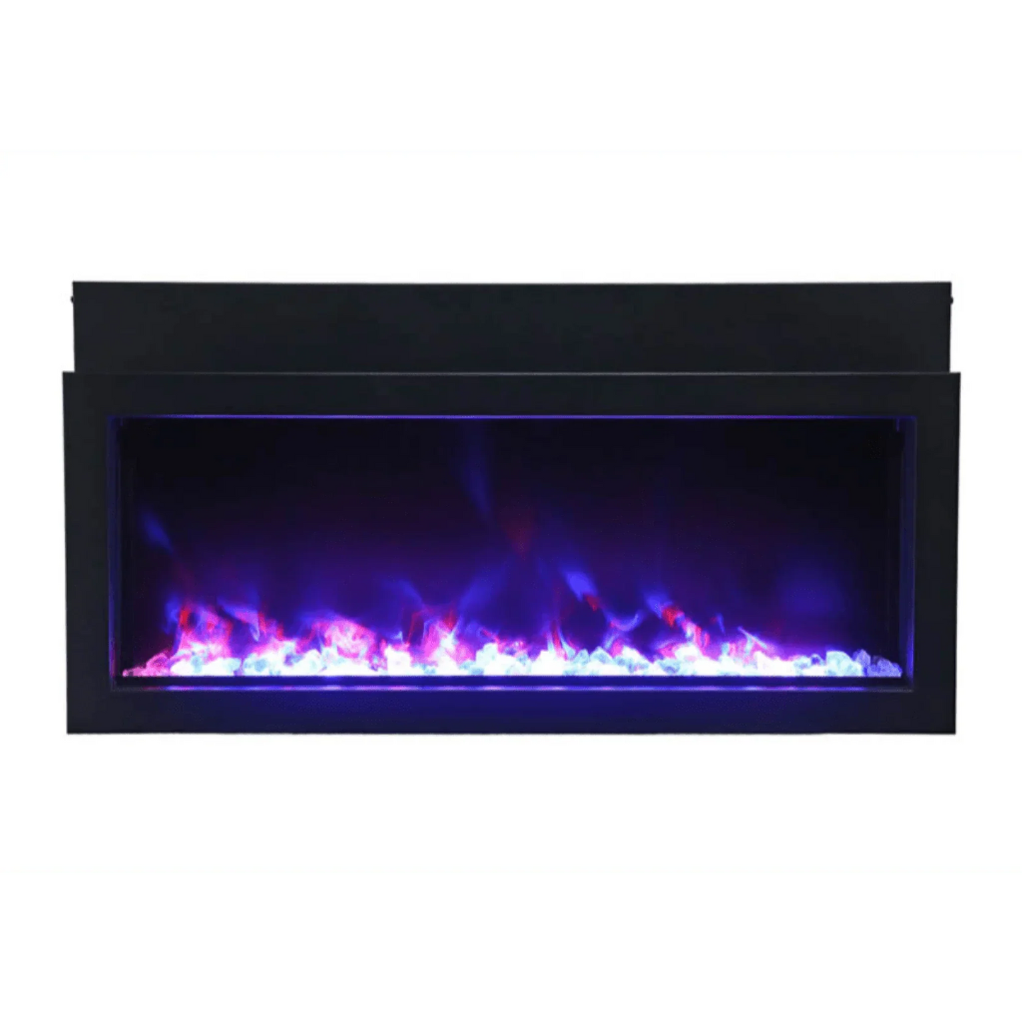 Amantii Panorama Xtraslim 40" Full View Indoor Outdoor WiFi Enabled Electric Fireplace | BI-40-XTRASLIM