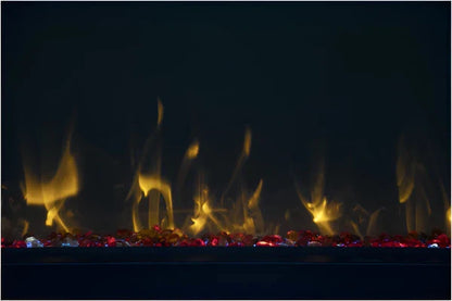 Amantii Panorama Slim 50" Full View Indoor Outdoor WiFi Enabled Smart Electric Fireplace | BI-50-SLIM-OD