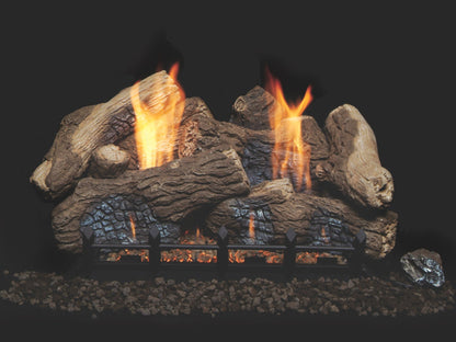 Monessen 30" Berkley Oak 11 pc Fiber Ceramic Log Set