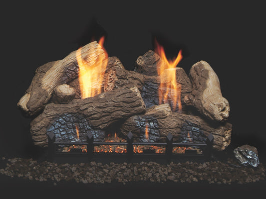 Monessen 18" Berkley Oak 7 pc Fiber Ceramic Log Set