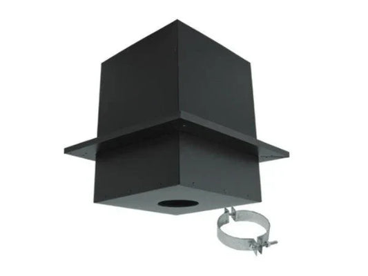 Majestic PelletVent Pro 3" Black Cathedral Ceiling Support Box