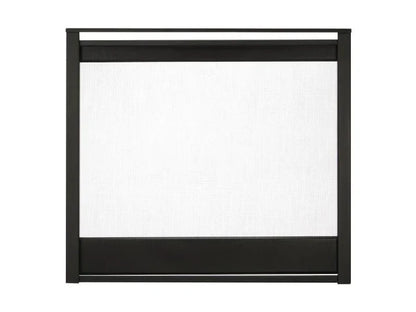 Majestic Black Multi-Side End Panel Firescreen Front for Pier Gas Fireplace