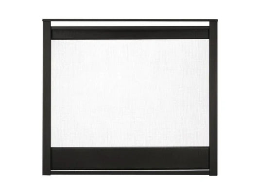 Majestic Black Multi-Side Firescreen Front for Pier and See-Through Gas Fireplaces