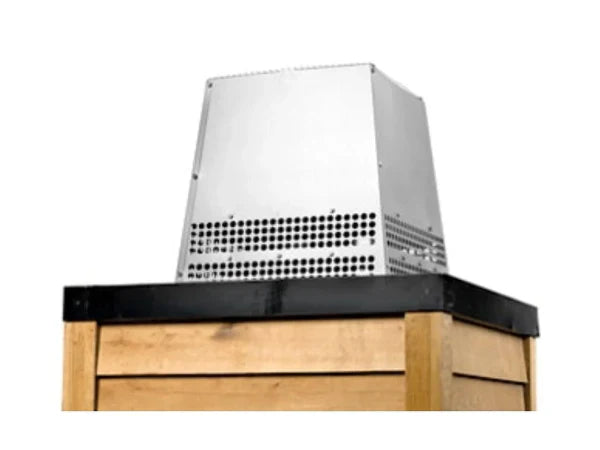 Majestic TS345P Painted Black Trapezoid Vertical Venting Wood Termination Cap for SL300 Series Pipe