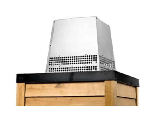 Majestic TS345P Painted Black Trapezoid Vertical Venting Wood Termination Cap for SL300 Series Pipe