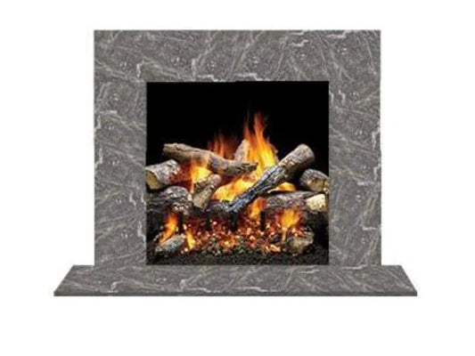 Majestic MBBTAMS3 Set 3 Blue Tundra Marble Stone Surround with Order In Multiples of 6