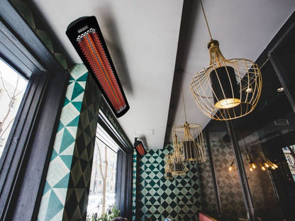 Bromic Heating Tungsten Smart-Heat 56" 3000W Series 220-240v Black Electric Outdoor Patio Heater