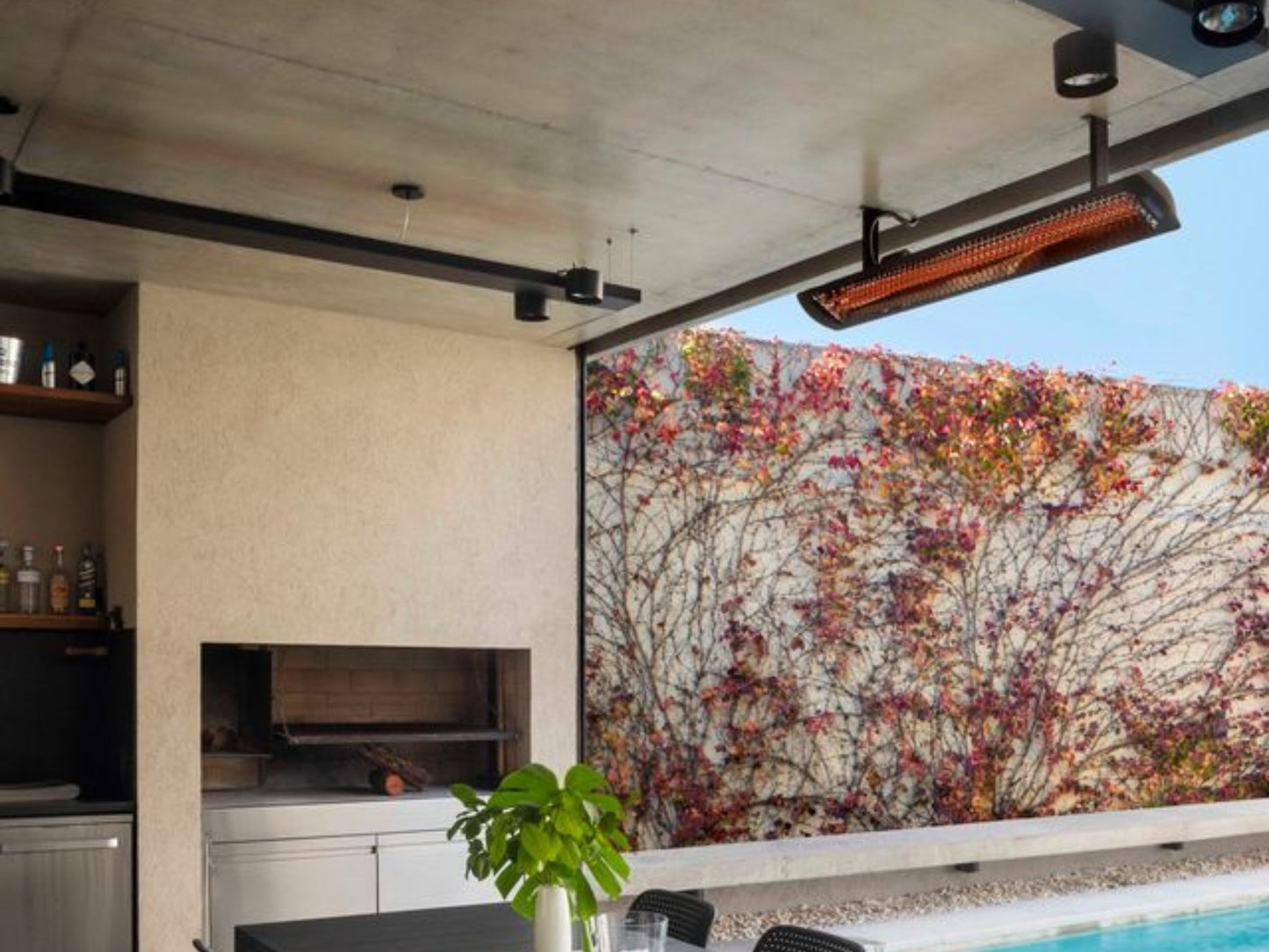 Bromic Heating Tungsten Smart-Heat 56" 6000W Series 220-240v Black Electric Outdoor Patio Heater