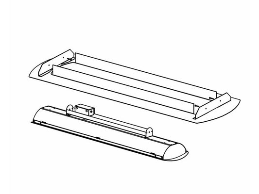 Bromic Heating White Ceiling Recess Kit for Tungsten 3000W and 6000W Electric Heater