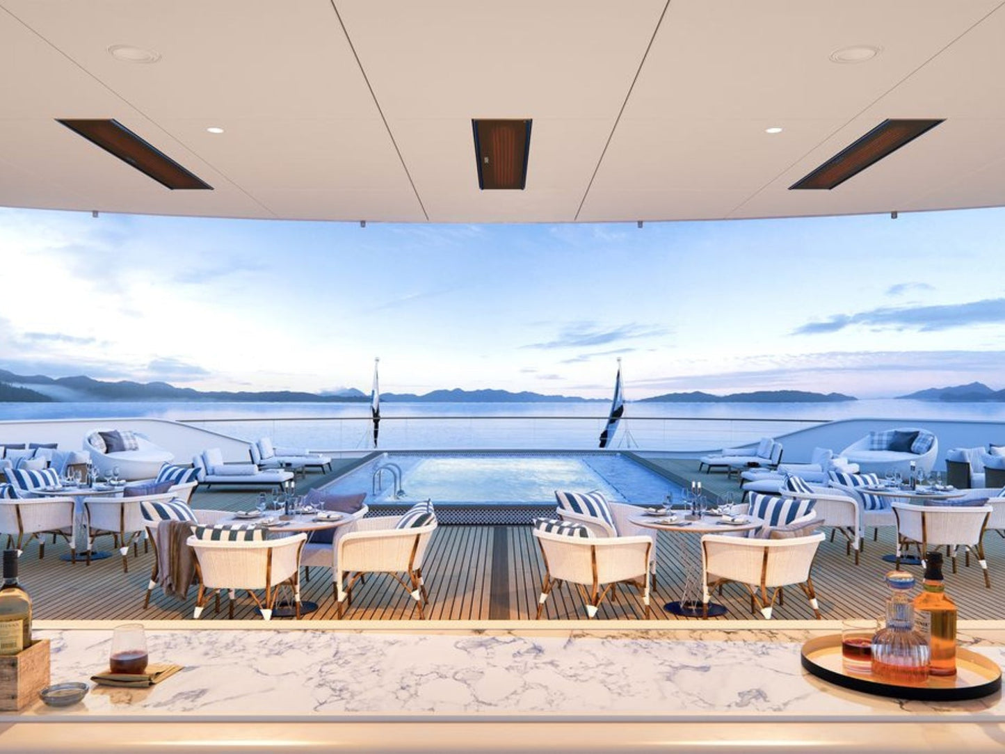 Bromic Heating Platinum Marine Smart-Heat 53" 4500W Series 220-240v Black Electric Outdoor Patio Heater