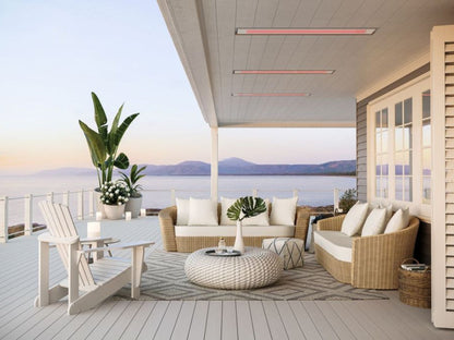 Bromic Heating Platinum Marine Smart-Heat 33" 2300W Series 220-240v White Electric Outdoor Patio Heater