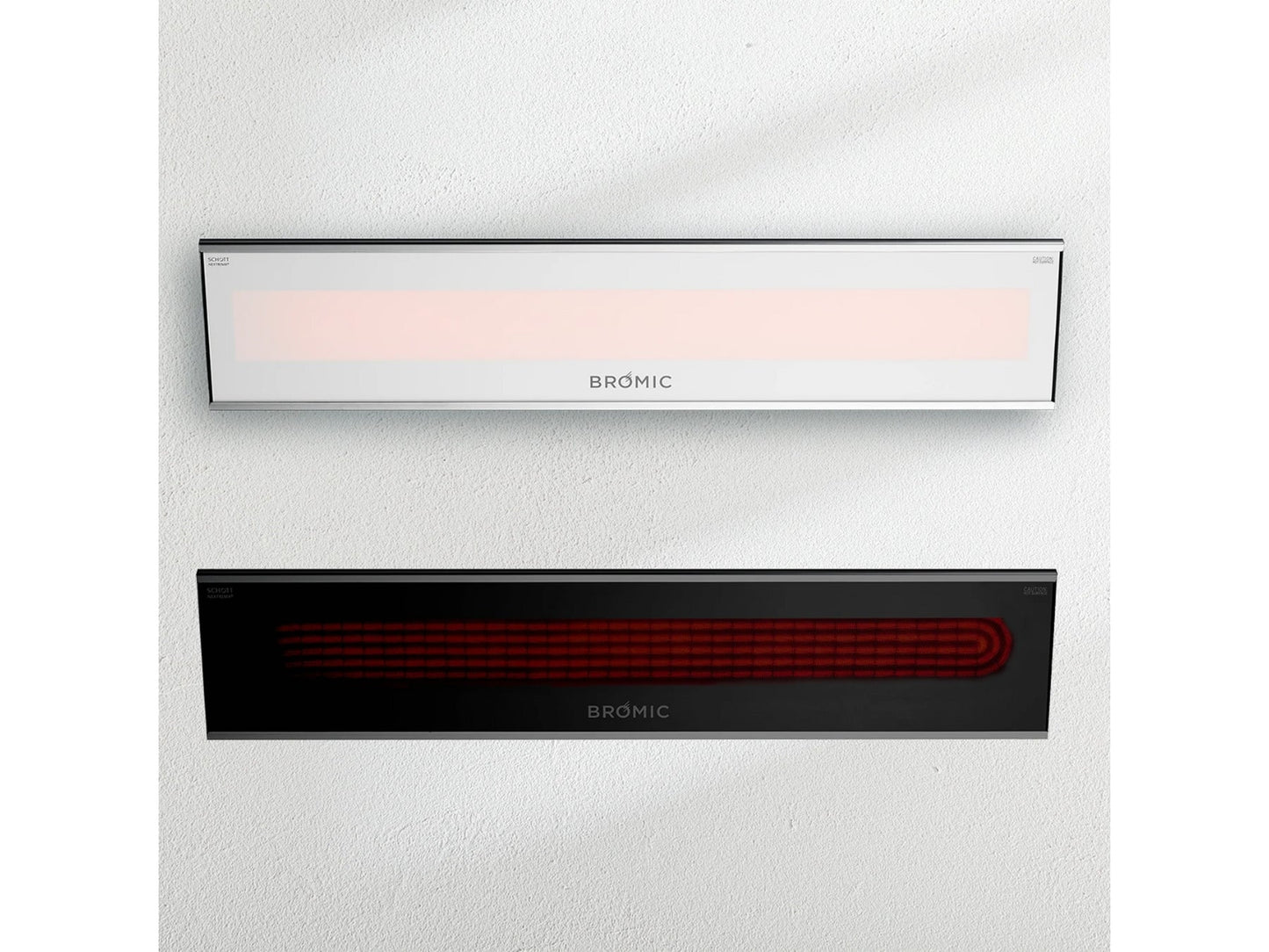 Bromic Heating Platinum Marine Smart-Heat 50" 3400W Series 220-240v Black Electric Outdoor Patio Heater