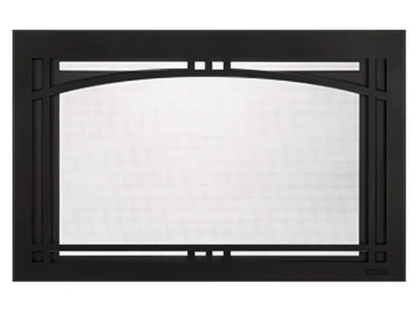 Majestic Black Contemporary Arch Front for Ruby 25" Fireplace Insert