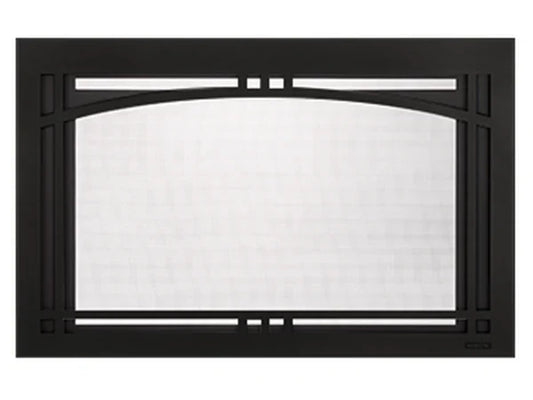 Majestic Black Contemporary Arch Front for Ruby 30" Fireplace Insert