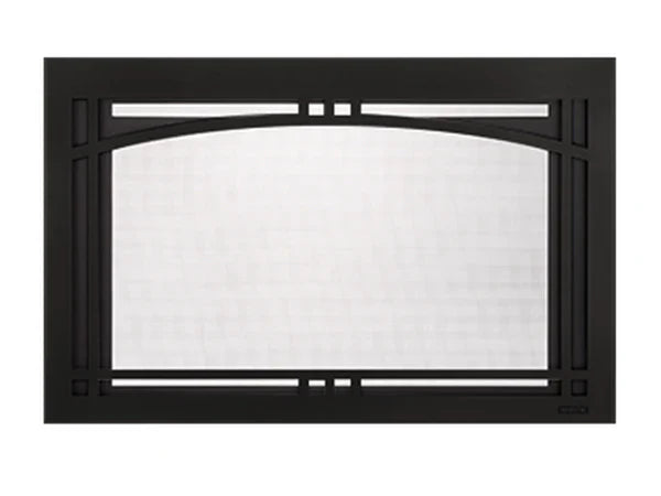 Majestic New Bronze Contemporary Arch Front for Jasper and Ruby 30" Fireplace Insert