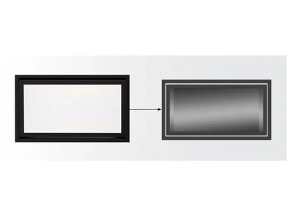 Majestic CFTF-32-BK Heatilator Black Clean Face Trim for Rave 32" Gas Fireplace