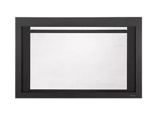 Majestic Black Clean Screen Front for Jasper, Ruby and Trilliant 35" Gas Fireplace Inserts