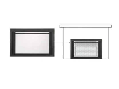 Majestic New Bronze Clean Screen Front for Ruby and Trilliant 30" Gas Fireplace Inserts