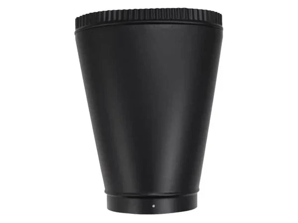 Majestic 6" x 11" Classic Black Oval to Round Adapter