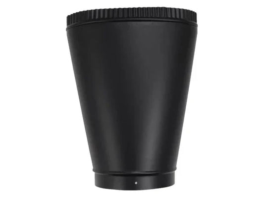 Majestic 6" x 11" Classic Black Oval to Round Adapter