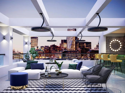 Bromic Heating 24" Curved Ceiling Pole for Eclipse Smart-Heat Electric Heater