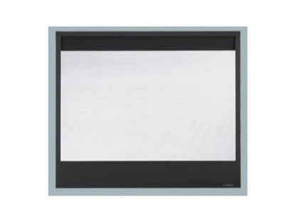 Majestic Black Decorative Mesh 42" Screen Front for Meridian Series, Pearl II See-Through & Quartz Platinum Fireplaces