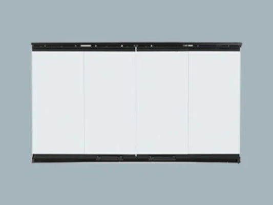 Majestic Original Bi-Fold Glass Doors with Black Trim for Royalton and Reveal 36" Fireplaces