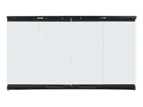 Majestic Original Bi-Fold Glass Doors with Stainless Steel Trim for Sovereign 36" Wood Burning Fireplace