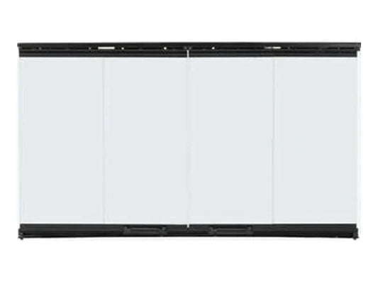 Majestic Original Bi-Fold Glass Doors with Black Trim for Sovereign 42" Wood Burning Fireplace