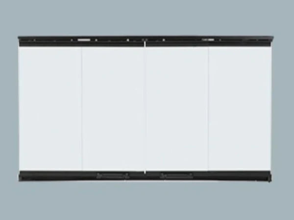 Majestic Original Bi-Fold Glass Doors with Black Trim for Sovereign 36" Wood Burning Fireplace